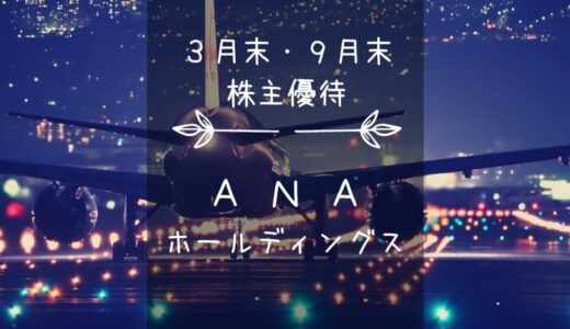 ANAホールディングス（9202）株主優待｜全日空の割引運賃でYouCanFly!!