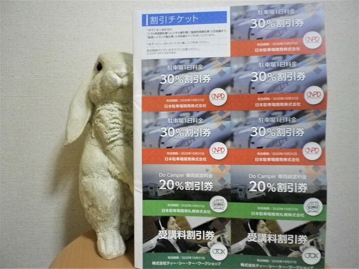201907日本駐車場開発株主優待券1