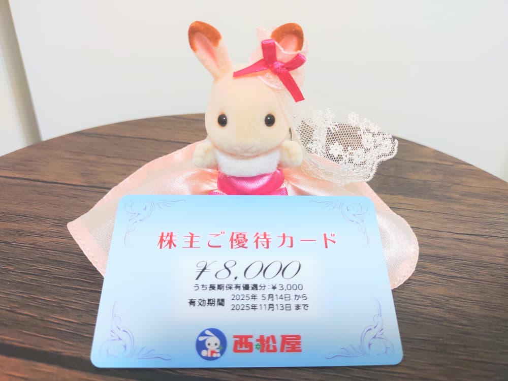 20250220西松屋チェーン株主優待カード