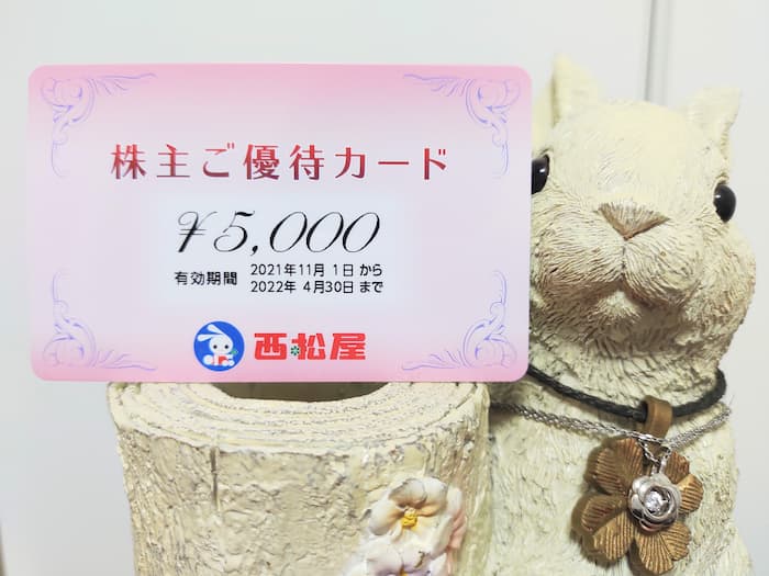 20210820西松屋チェーン株主優待カード