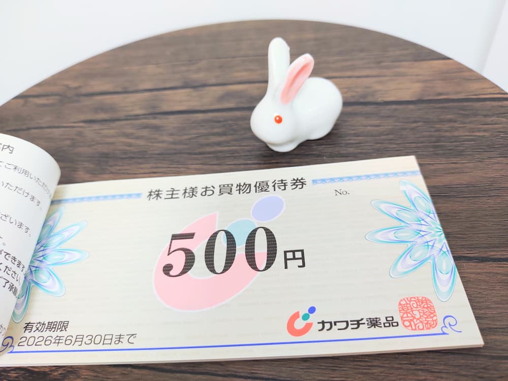20250315カワチ薬品株主優待券|券面