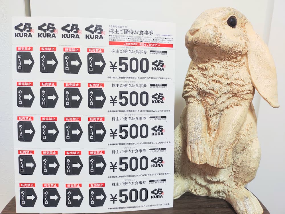 202504くら寿司株主優待食事券