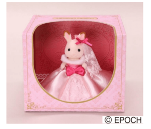 藤久創立60周年記念優待品「「シルバニアファミリー 限定品:ピンクドレスのショコラうさぎの女の子」