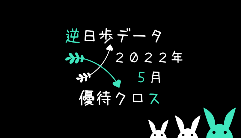 【逆日歩結果】2022年5月末株主優待クロス取引（つなぎ売り）