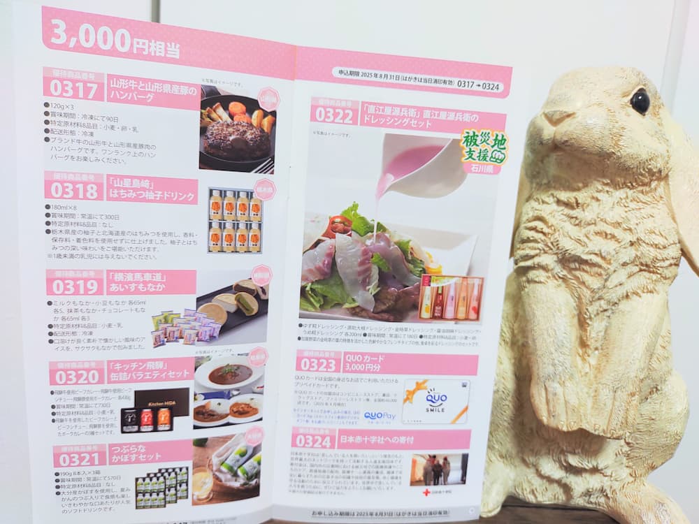 202503ヨロズ株主優待カタログ|中身その1