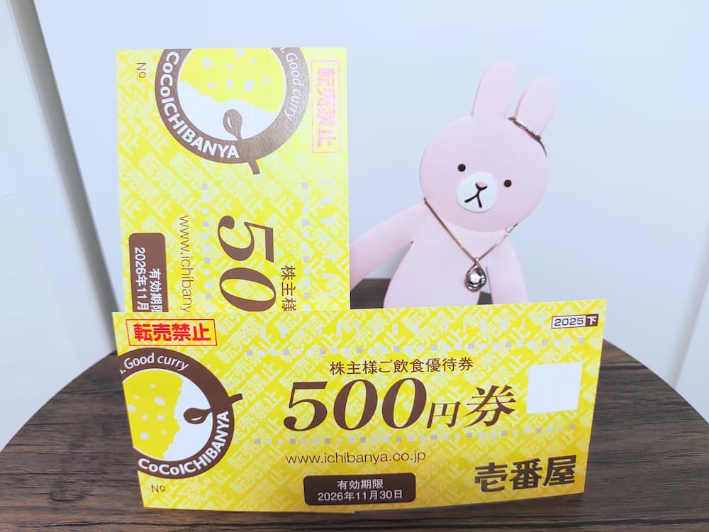 202508壱番屋株主優待｜株主飲食優待券