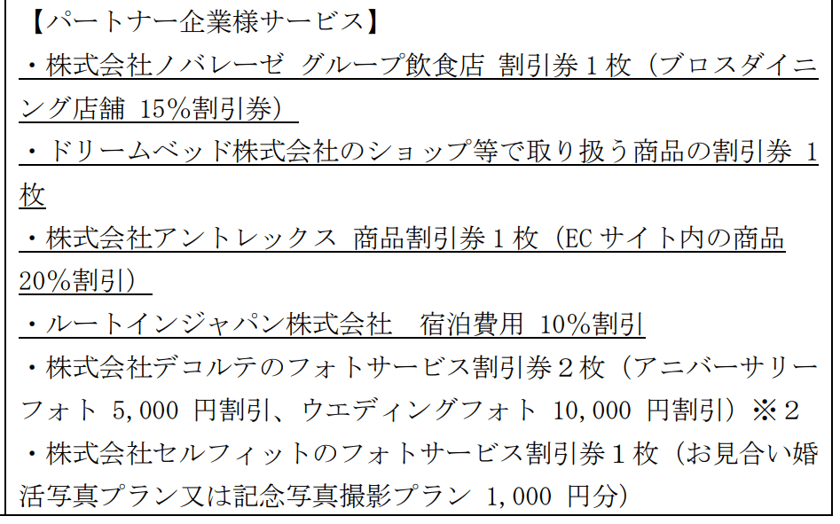 【変更後】IBK株主優待｜パートナー企業サービス割引