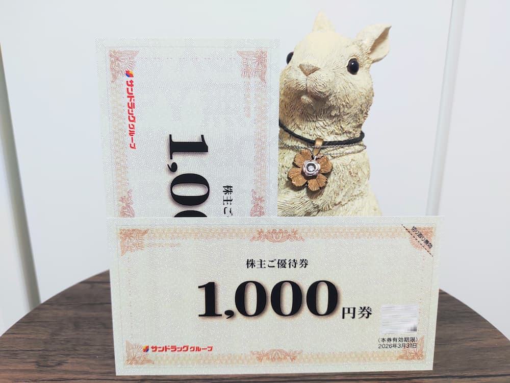 202503サンドラッグ株主優待券