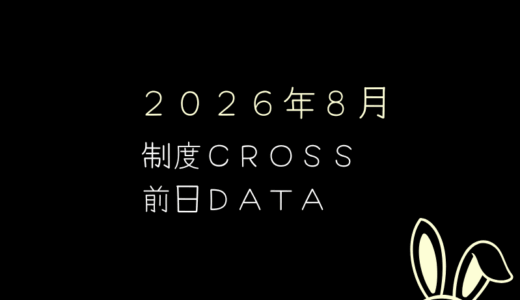 【前日データ】制度信用貸借残高・最高逆日歩｜2026年8月末株主優待クロス取引（つなぎ売り）