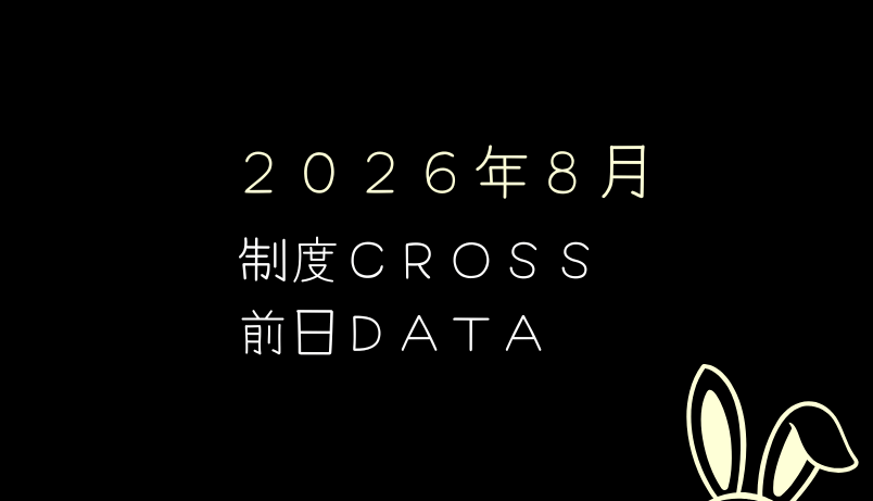 【前日データ】制度信用貸借残高・最高逆日歩｜2026年8月末株主優待クロス取引（つなぎ売り）